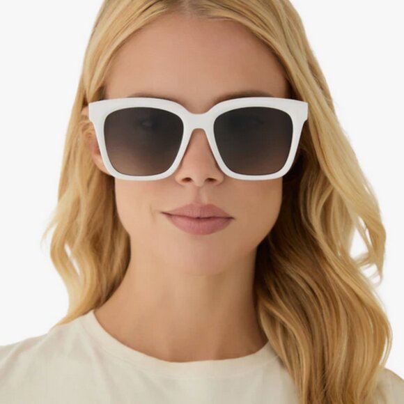 Diff Eyewear Meredith Snowbound Frame Grey Gradient Lens Sunglasses w/ Case 54mm main image 12